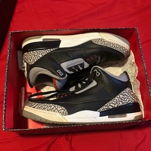 Jordan retro 3 black cement